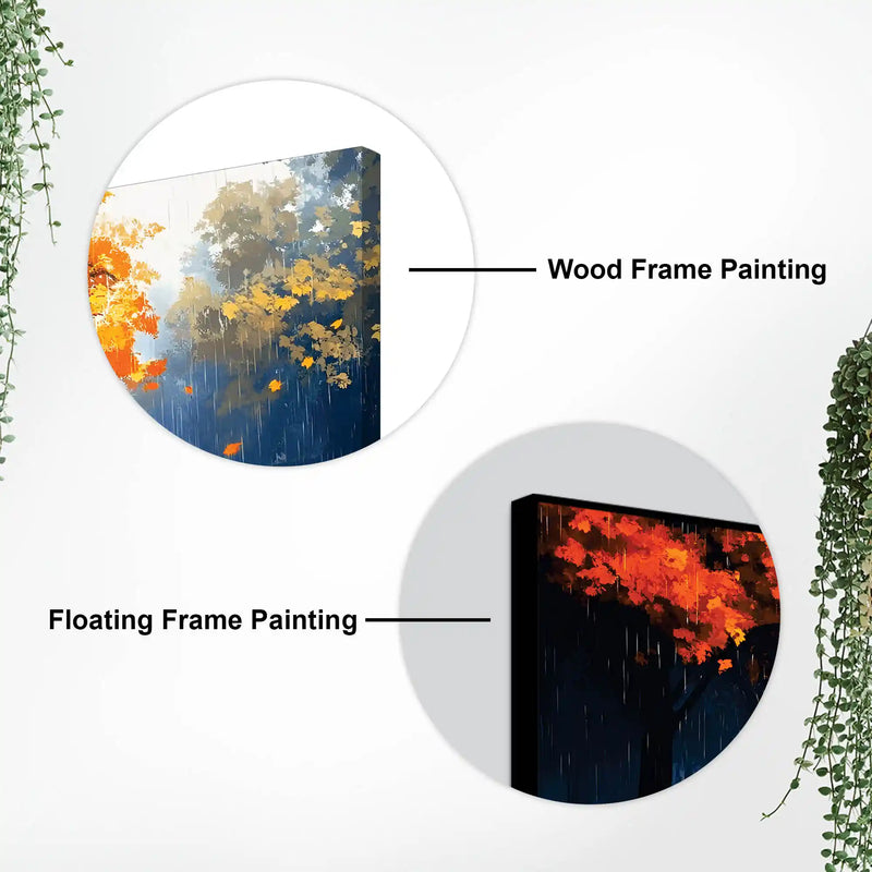 Stylish Abstract Rain Canvas Painting for Decoration