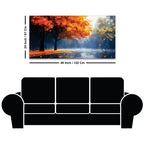 Stylish Abstract Rain Canvas Painting for Decoration