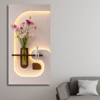 Stylish Ambient LED Wall Panel with Shelf