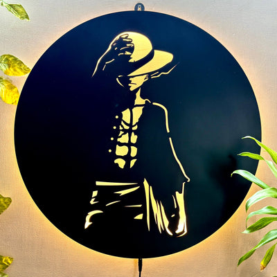 Stylish Anime Wall Art with Hat Design for Anime Fan Wall Decor