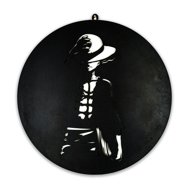 Stylish Anime Wall Art with Hat Design for Anime Fan Wall Decor