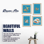 Stylish Bird Wall Art Frame Set of 4 for Premium Wall Décor