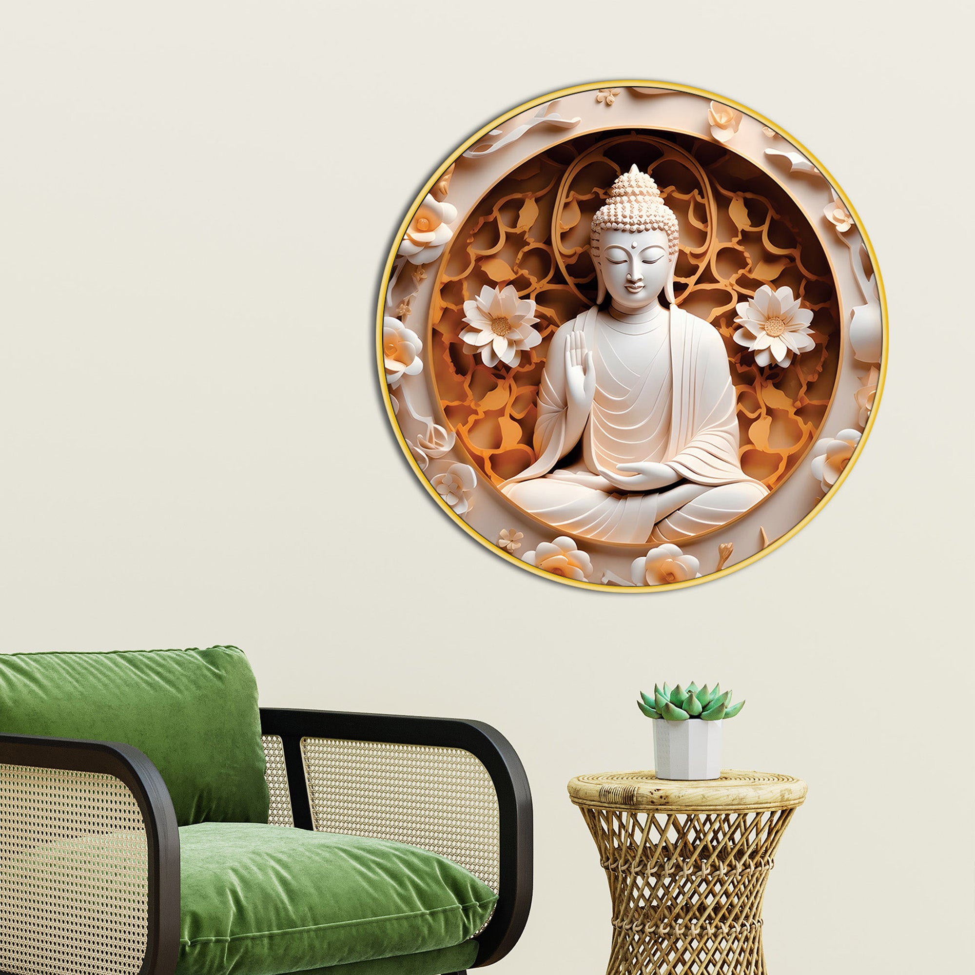 Stylish Buddha Spiritual Home Décor Painting