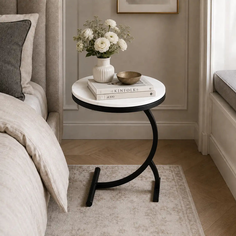 Stylish Curved Frame Modern Coffee Table