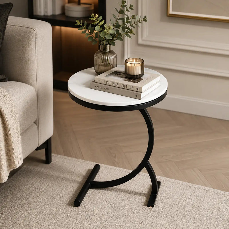 Stylish Curved Frame Modern Coffee Table