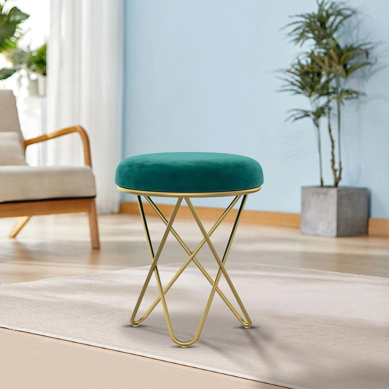 stylish-green-velvet-sofa-lounge-chair-with-ottoman