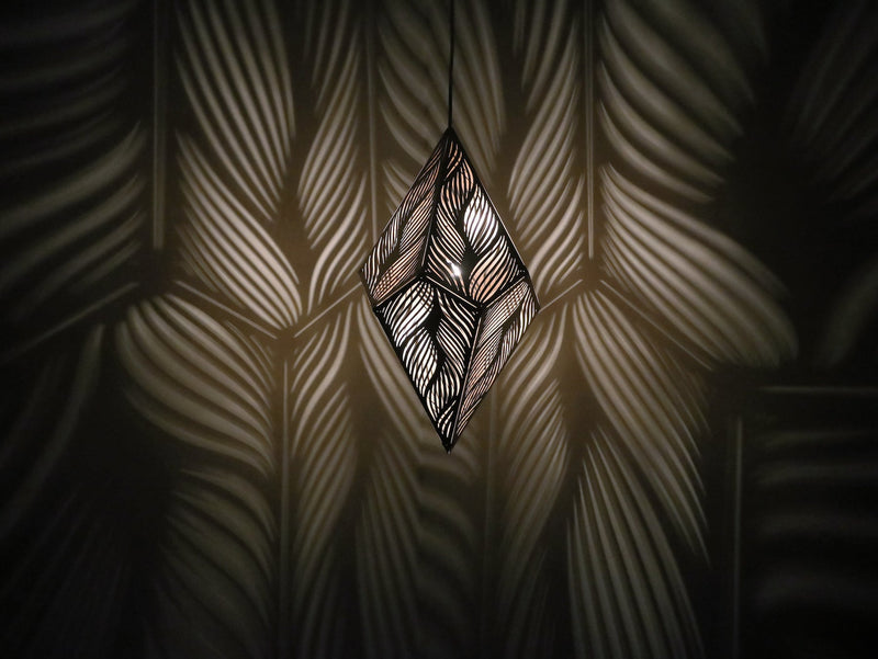 Stylish Laser-Cut Hanging Lamp
