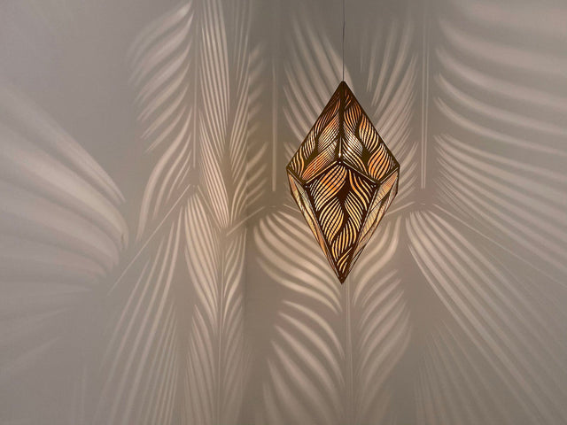 Stylish Laser-Cut Hanging Lamp