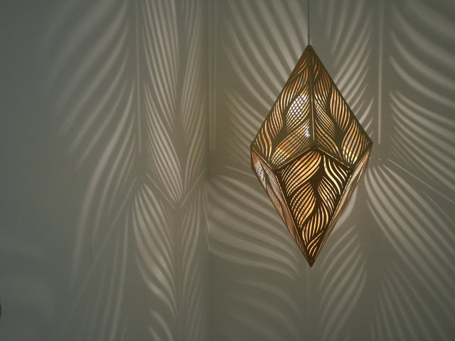 Stylish Laser-Cut Hanging Lamp