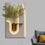 Stylish LED Accent Wall Shelf with Soft Ambient Light