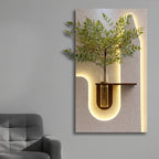 Stylish LED Accent Wall Shelf with Soft Ambient Light