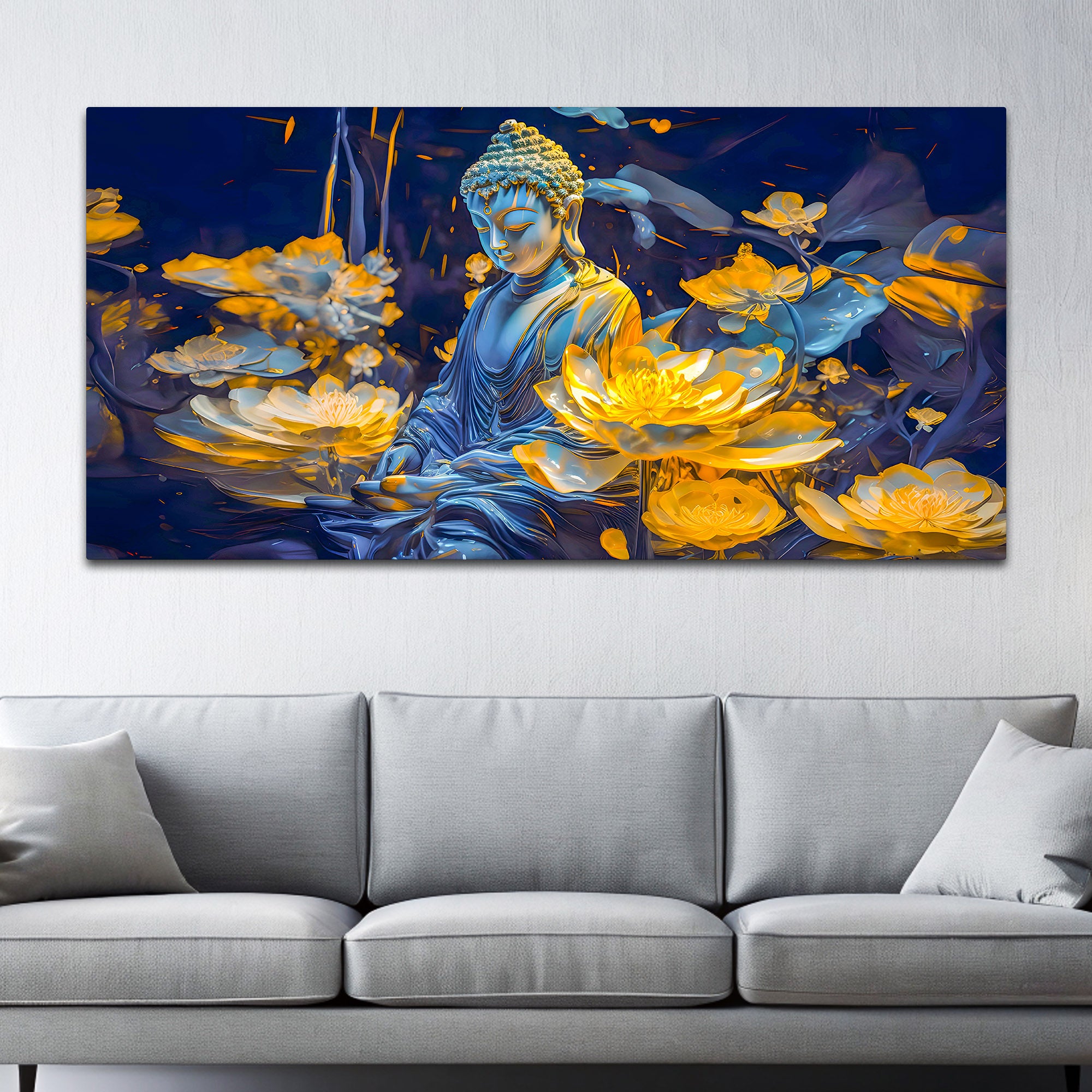 Stylish Luxury Buddha Wall Painting for Premium Interior Decor
