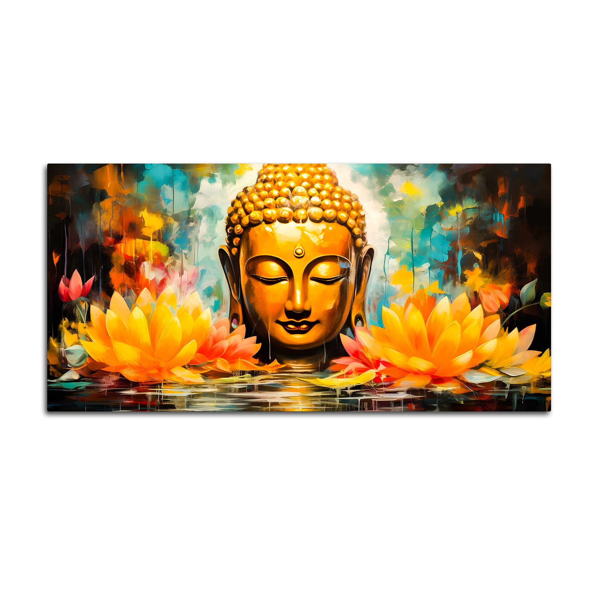 Stylish Modern Buddha Wall Painting for Elegant Interiors