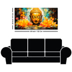 Stylish Modern Buddha Wall Painting for Elegant Interiors