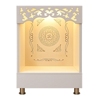 Stylish Open Pooja Mandir for Home with LED Lighting