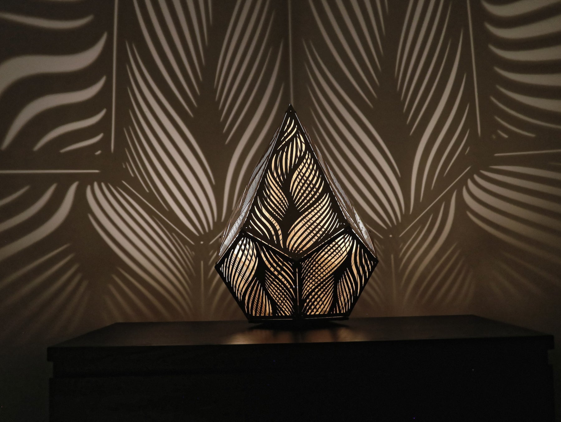 Stylish Shadow Casting Lamp