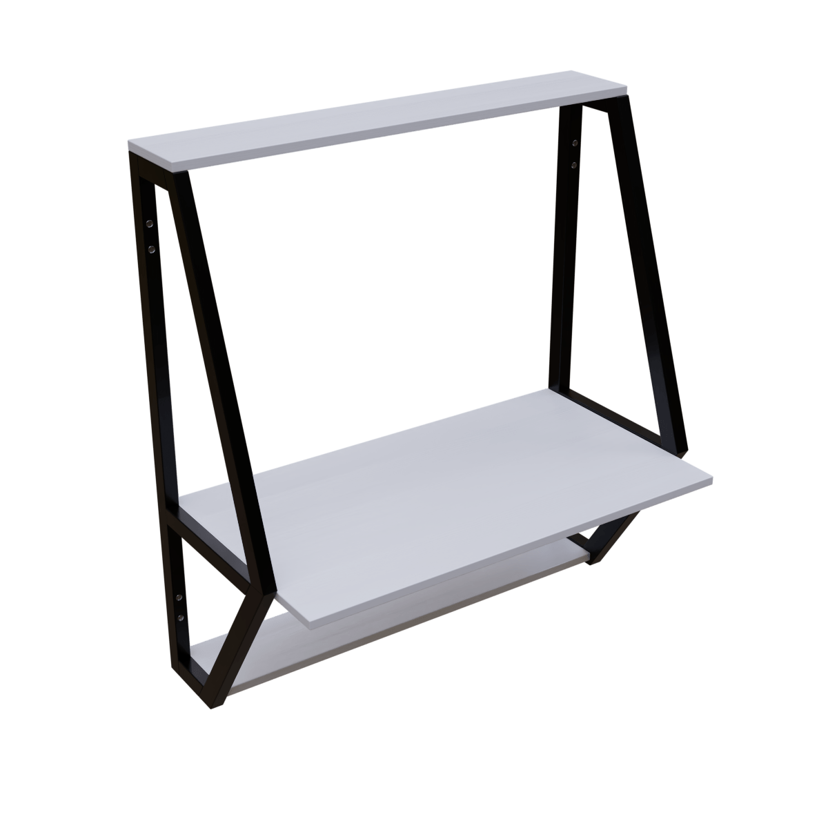 Stylish Wall Mounted Wooden Display Rack for Books & Desk Decor