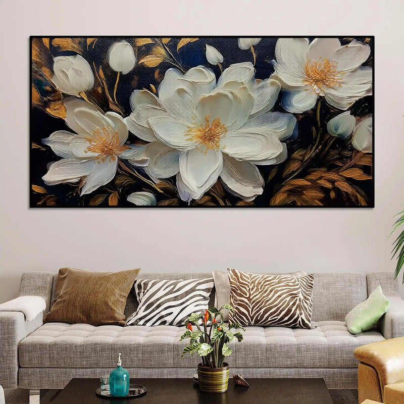 stylish-white-floral-canvas-wall-painting-office-home-decor