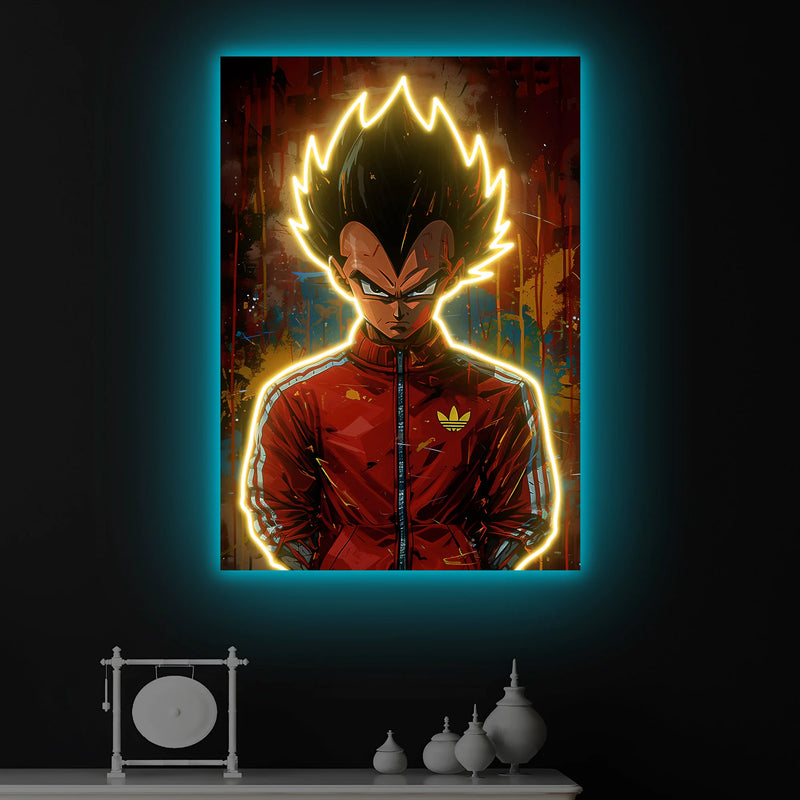 Super Power Anime Fighter LED Neon Wall Art