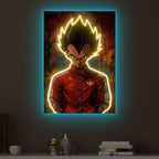 Super Power Anime Fighter LED Neon Wall Art