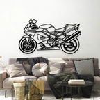 Superbikes Metal Wall Art for Studio & Café Decoration