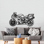 Superbikes Metal Wall Art for Studio & Café Decoration
