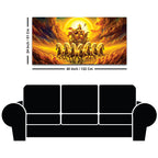 Surya Dev Golden Chariot Premium Wall Painting