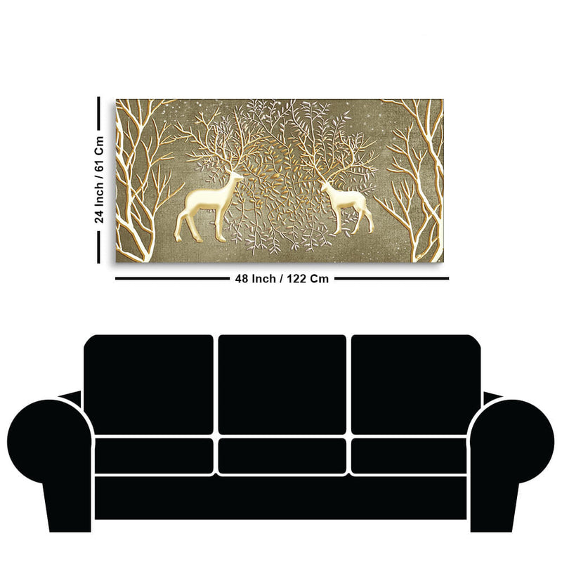 Wild Deer Canvas Print