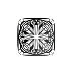Symmetrical Mandala Fine Square Metal Art Wall Decor