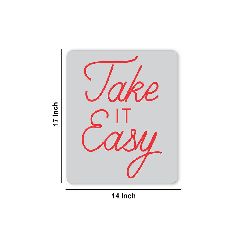 Take it Easy Text Neon Sign LED Light