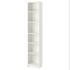 Tall Narrow Book Rack | Modern Wooden Bookshelf for Home