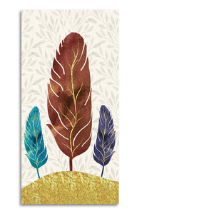 Textured Feathers Premium Canvas Wall Painting