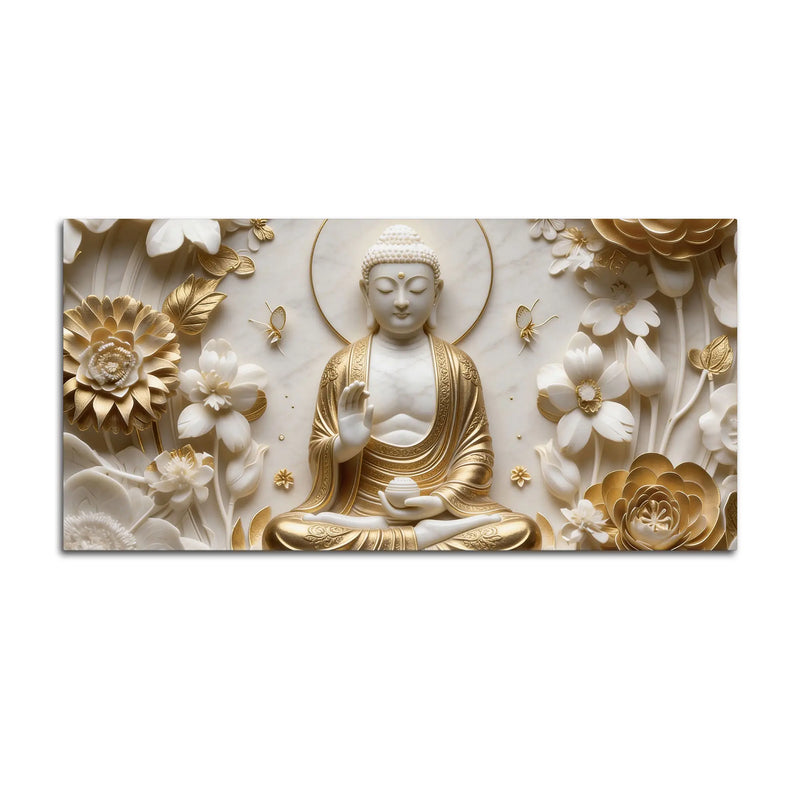 The Eternal Calm of Buddha 3D Canvas Wall Painting