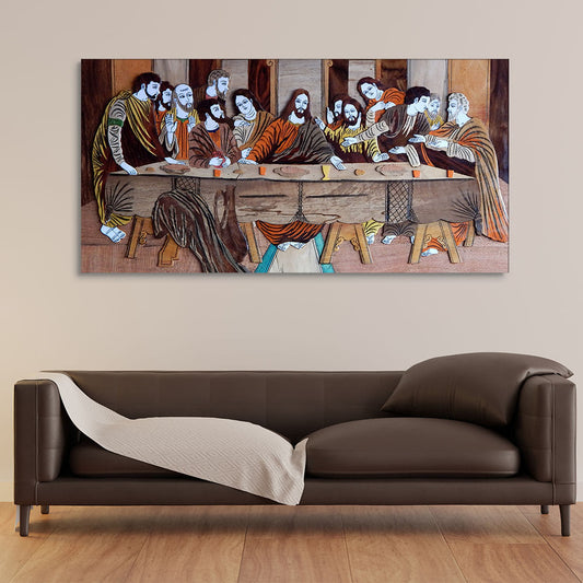 The Last Supper of Christ in Church Canvas Wall Painting