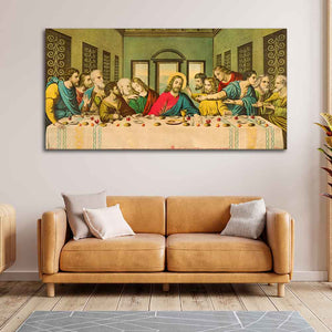 The Last Supper of Christ in Church Wall Painting