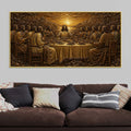 The Last Supper of Jesus Christ Metallic Look 3D Canvas Wall Painting
