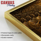 The Last Supper of Jesus Christ Metallic Look 3D Canvas Wall Painting