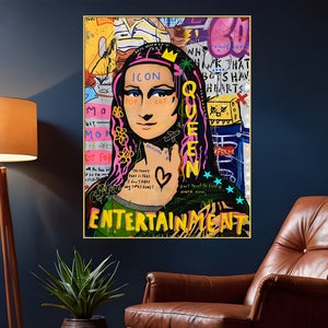 The Modern Mona Cotton Canvas Wall Painting