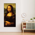 The Mona Lisa Portrait Floating Canvas Wall Art