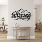 The Mountains are Calling Metal Art Wall Decor