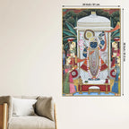 The Serene Temple Gathering of Shrinathji Canvas Wall Painting