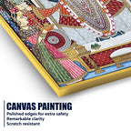 The Serene Temple Gathering of Shrinathji Canvas Wall Painting