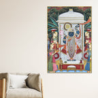 The Serene Temple Gathering of Shrinathji Canvas Wall Painting