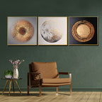 The Stars of Galaxy Framed Crystal Glass Painting Set of 3