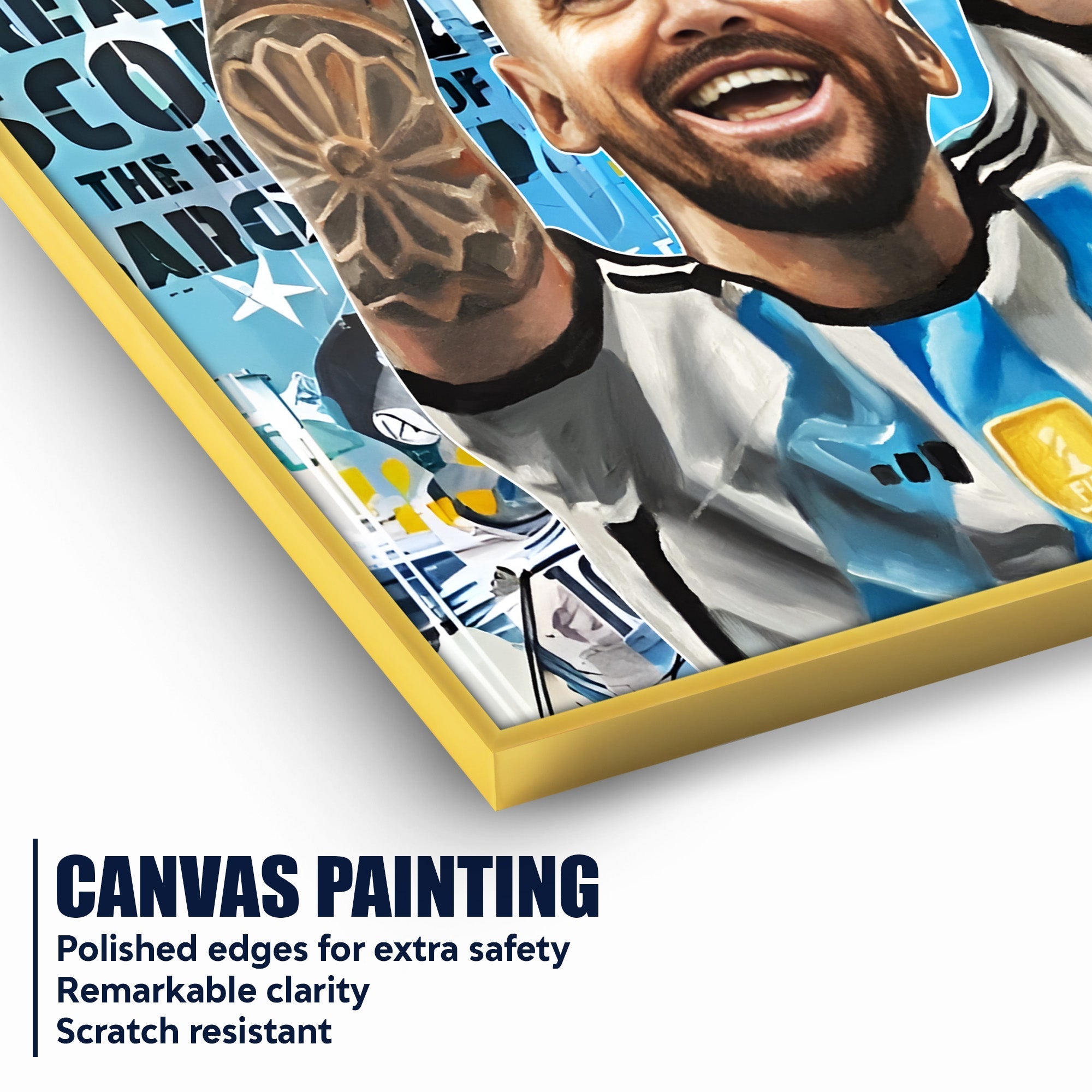 The Wait is Over Messi Cotton Canvas Wall Painting