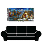 Three Kings and Holy Family Canvas Wall Painting