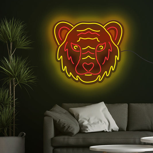 Tiger Face Neon Sign LED Light