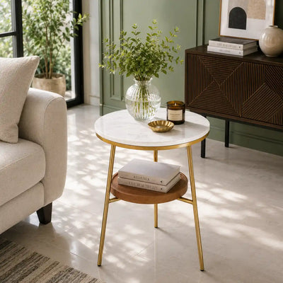 Timeless Elegance Round Marble Table for Modern Living