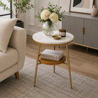 Timeless Elegance Round Marble Table for Modern Living