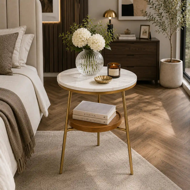 Timeless Elegance Round Marble Table for Modern Living